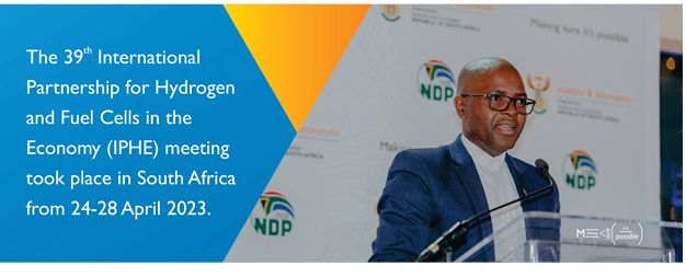 Acting NACI CEO, Dr Mlungisi Cele Speaking at The 39th International  Partnership for Hydrogen and Fuel Cells in the Economy(IPHE) Meeting which took place in South Africa from 24-28 April 2023